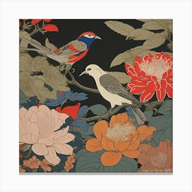 Asian Birds 1 Canvas Print