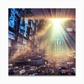 Futuristic City 6 Canvas Print