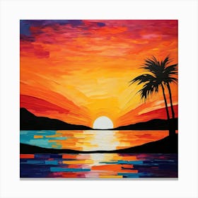 Sunset Painting 9 Canvas Print