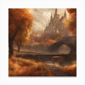 Castle In Autumn Canvas Print
