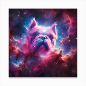 Dog In Space Canvas Print