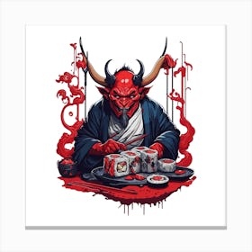 Devil Sushi Canvas Print