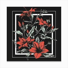 Red Lily 1 Canvas Print