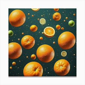 Oranges In The Air 1 Canvas Print