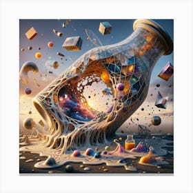 Universe bottle Canvas Print