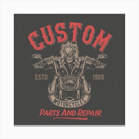 Custom Motorcycle Parts And Repair 1 Canvas Print