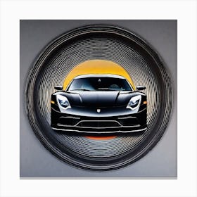 Black Sports Car 7 Canvas Print