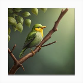 Bird On A Branch 11 Canvas Print