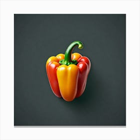 Red And Yellow Pepper Canvas Print
