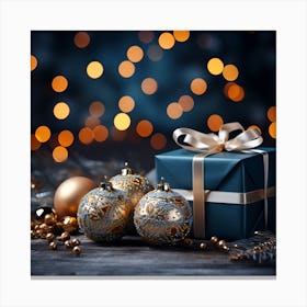 Elegant Christmas Gift Boxes Series015 Canvas Print