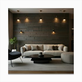 Modern Living Room 3 Canvas Print