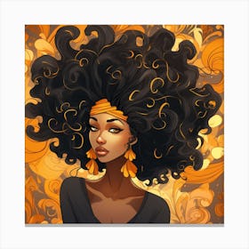 Afro Girl 22 Canvas Print