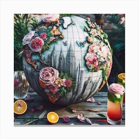 World Globe Canvas Print