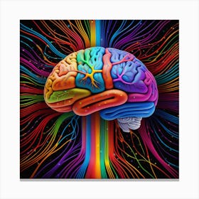 Colorful Brain 28 Canvas Print