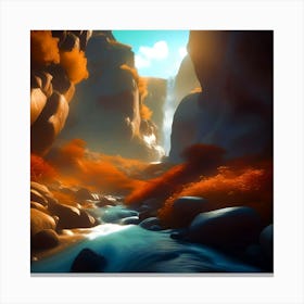 Serene River Canvas Print