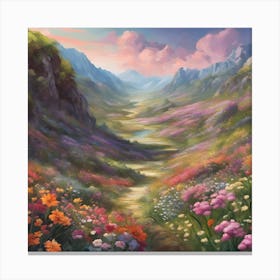 Valley Of Flowers 1 Canvas Print