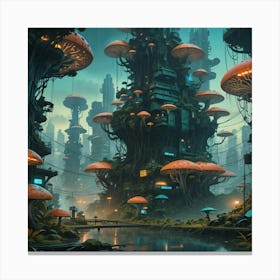 Amazon Forest In Future Canvas Print