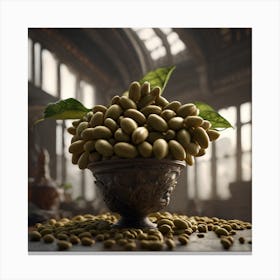 Green Beans In A Bowl 8 Canvas Print