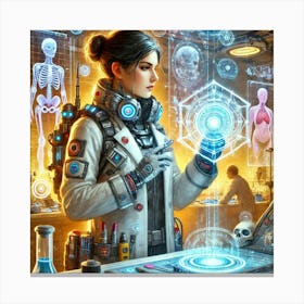 Elena Markov Scientist And Tech Specialist Canvas Print