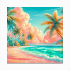 Beach Scene Canvas Print