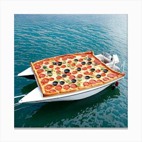 Pizza Boat 1 Canvas Print