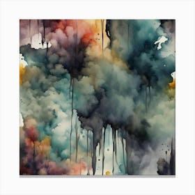 Abstract Watercolor Painting 9 Canvas Print