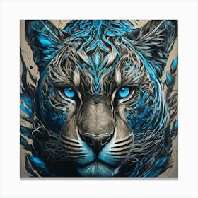 Blue Tiger 2 Canvas Print