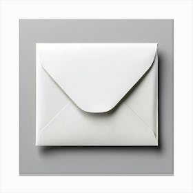Mock Up Blank Envelope Plain Paper Customizable Template Unprinted Clean White Simple Mi (16) Canvas Print
