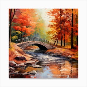 Autumn Bridge Canvas Print