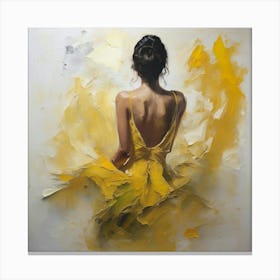 Yellow Dress Canvas Print