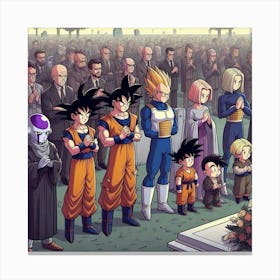 Dragon Ball Funeral Canvas Print