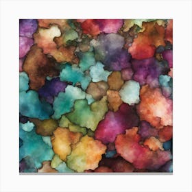 Abstract Watercolor Painting Canvas Print