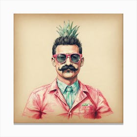 Pineapple Man 2 Canvas Print