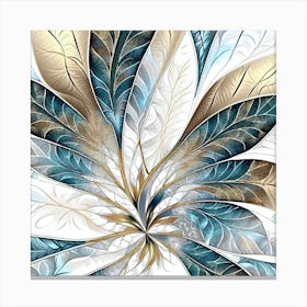 Gold Leaf Abstract Painting Canvas Print
