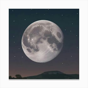 Moon In The Sky Canvas Print