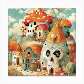 Sugar Skulls Canvas Print