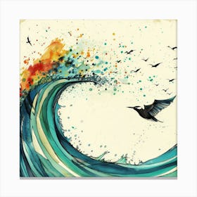 Wave Art Canvas Print