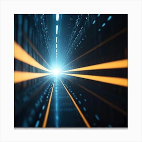 Data Center Stock Videos & Royalty-Free Footage Canvas Print
