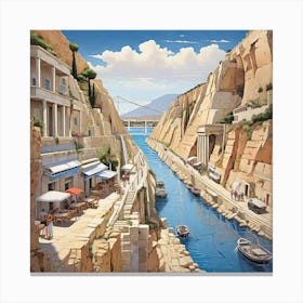Aegean City 1 Canvas Print