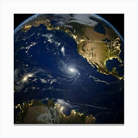 Earth From Space 8 Canvas Print