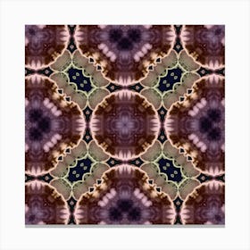 Violet Detailed Pattern Canvas Print