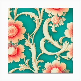 Floral Wallpaper Canvas Print