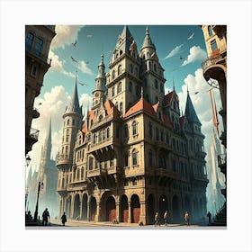 Fantasy City 26 Canvas Print