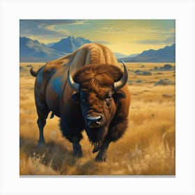 Bison Canvas Print