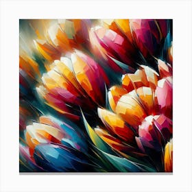 Colorful Tulips 6 Canvas Print