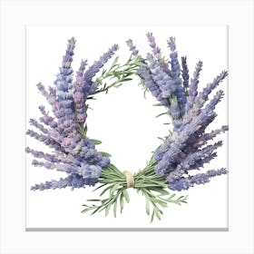 Lavender Wreath Canvas Print