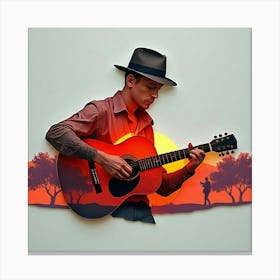 Acoustic Guitar 7 Canvas Print