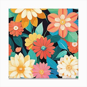 Floral Pattern 5 Canvas Print