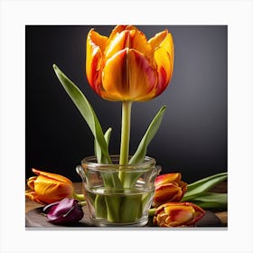 Flower in the class Canvas Print