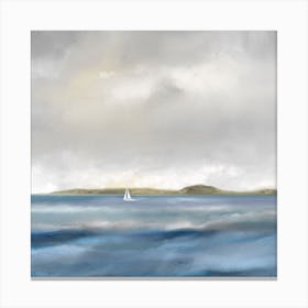 Sailing Bay Square Canvas Print